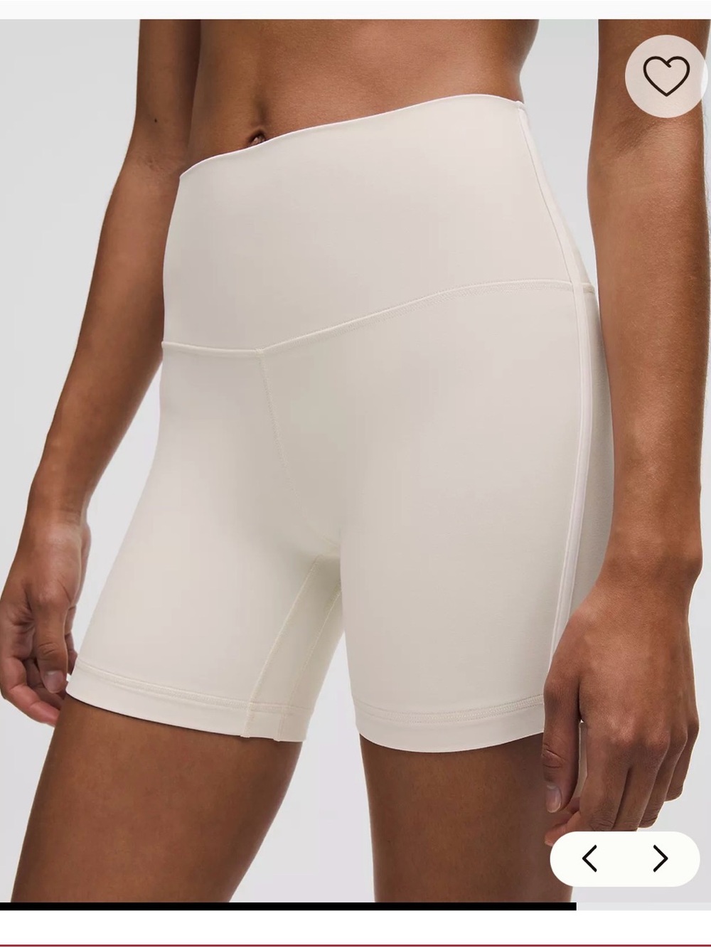 Lululemon Align High-Waist Women's Bike Shorts - Bone